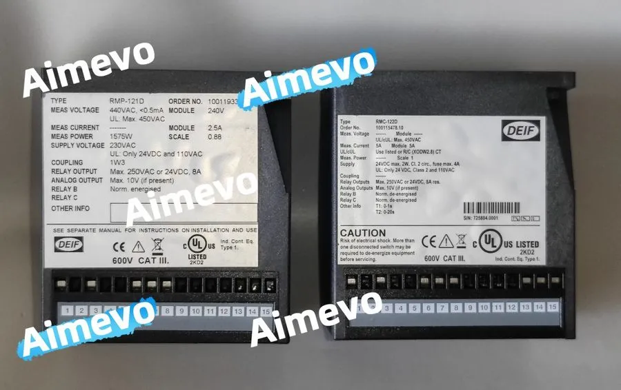 Реле защиты DEIF RMC-122D Over-current Protection Relay 220VAC 5A 100007048.10