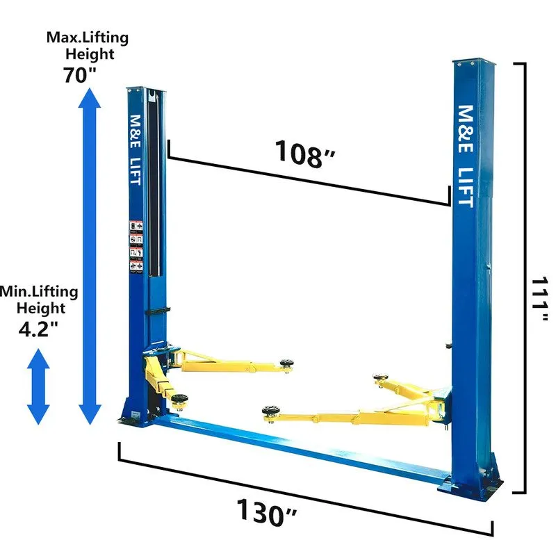 Автоподъёмник 9000lb Double Sided 4 Post Car Lift Standard 78" Increased Height