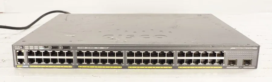 Коммутатор Cisco Catalyst WS-C2960X-48FPD-L 48-Port PoE+ Switch 740W 10G SFP+