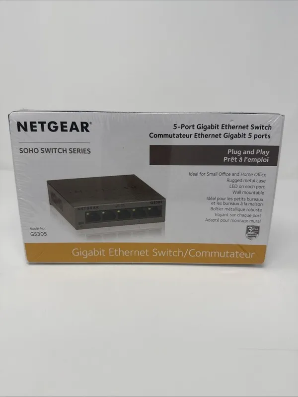 Коммутатор NETGEAR GS305 100PAS 5 Port Gigabit Eth Unman Switch