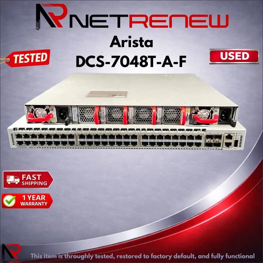 Коммутатор Arista DCS-7048T-A-F 48Port 48x 1GB RJ-45 4x 10GB SFP+ Switch