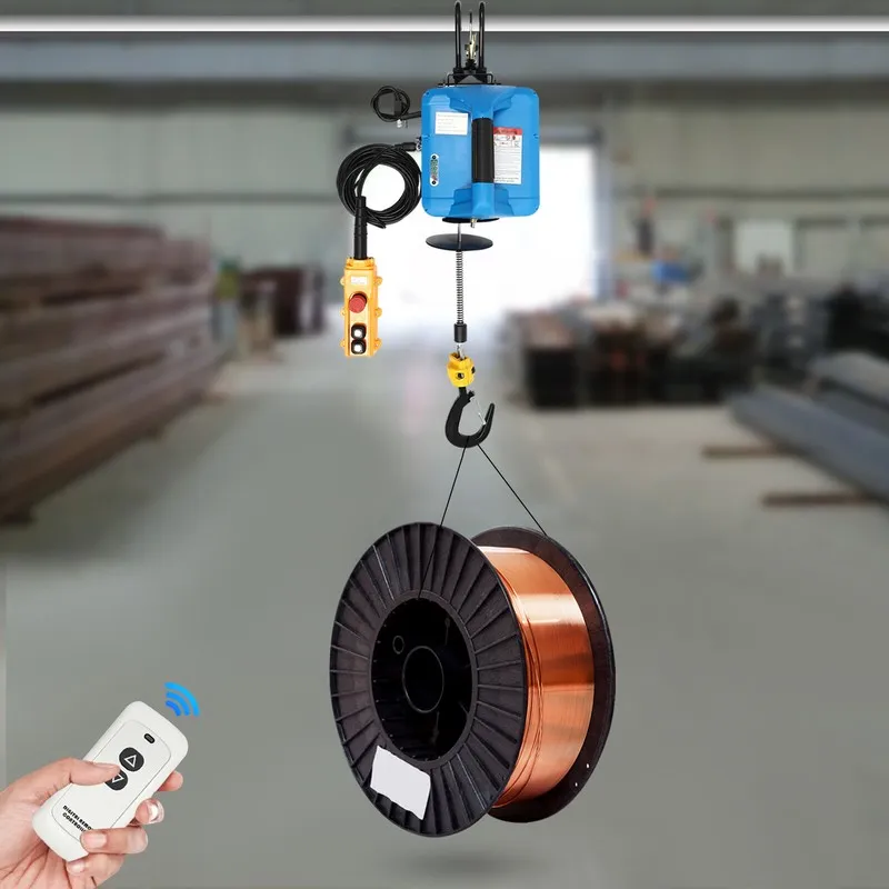 Таль Electric Hoist Overhead Crane Lift Towing Wireless Winch & Remote 500kg/110 — фото лота 1