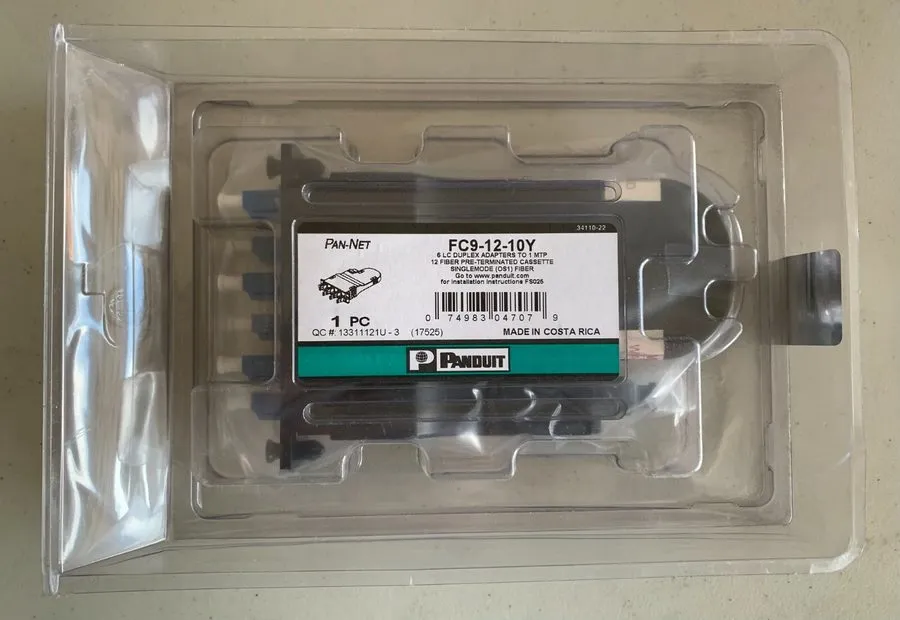 Оптическая кассета PANDUIT Pan-Net FC9-12-10Y 6 LC Duplexto 1 MTP OS1 Cassette