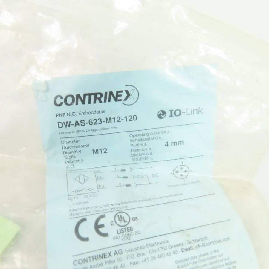 Датчик приближения Contrinex DW-AS-623-M12-120 Proximity Sensor 10-30VDC 200mA 4