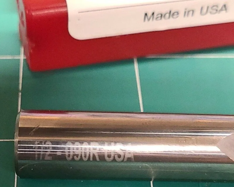 Режущий инструмент END MILL CARBIDE 1/2 SE 2FL Radius-.090 151259 MADE IN USA — фото лота 2