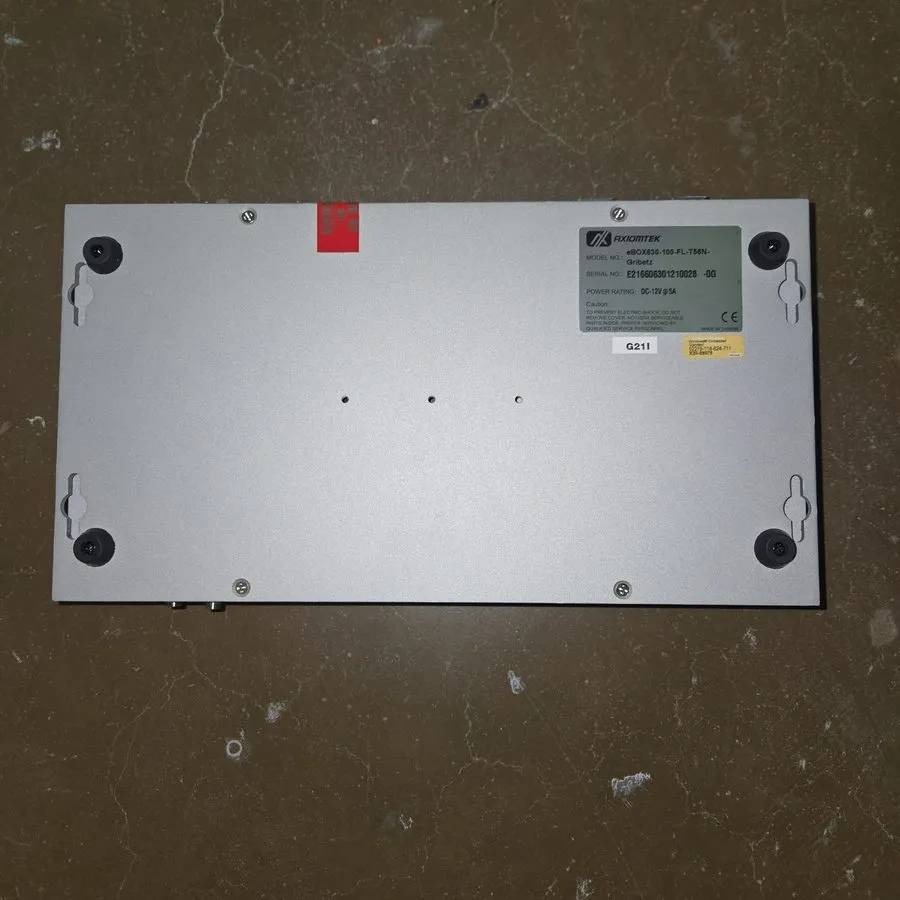 Оргтехника Axiomtek eBOX685-190-FL-16SN Fanless Industrial Mini PC Silver I/O Po — фото лота 1