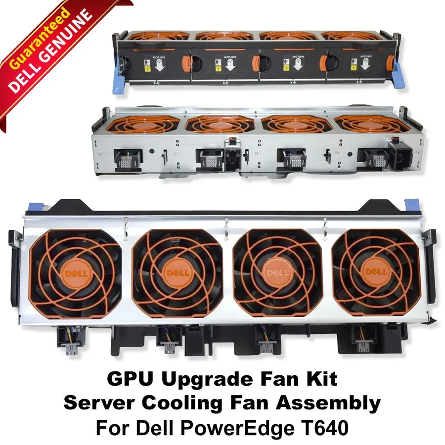 Ускоритель Dell PowerEdge T640 Server GPU Cooling 12V 4-Fan Cage Assembly 6KK42 
