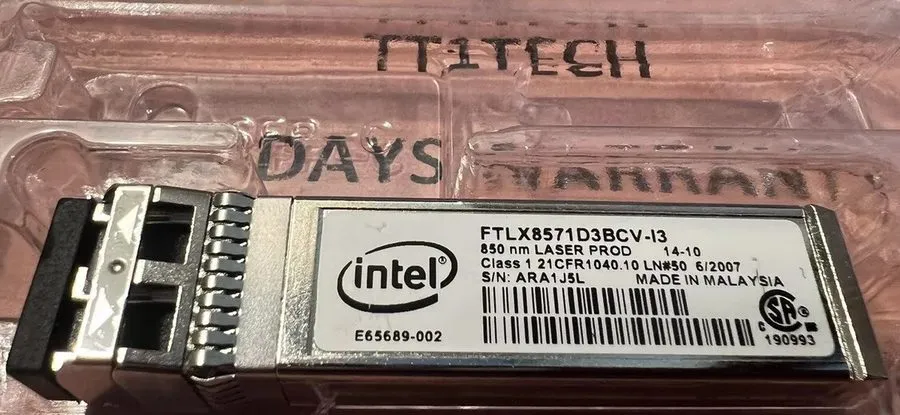 Кабель Supermicro AOC-E10GSFPSR AOC-TSR-FS SFP+SR 850nm 10G/1G 300m LC MMF