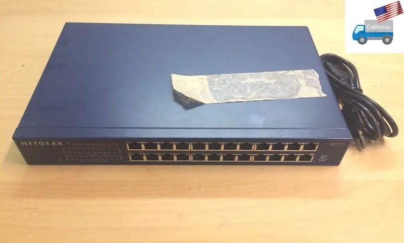 Коммутатор NetGear FS524 24-Ports 10/100 mbps Fast Ethernet Switch