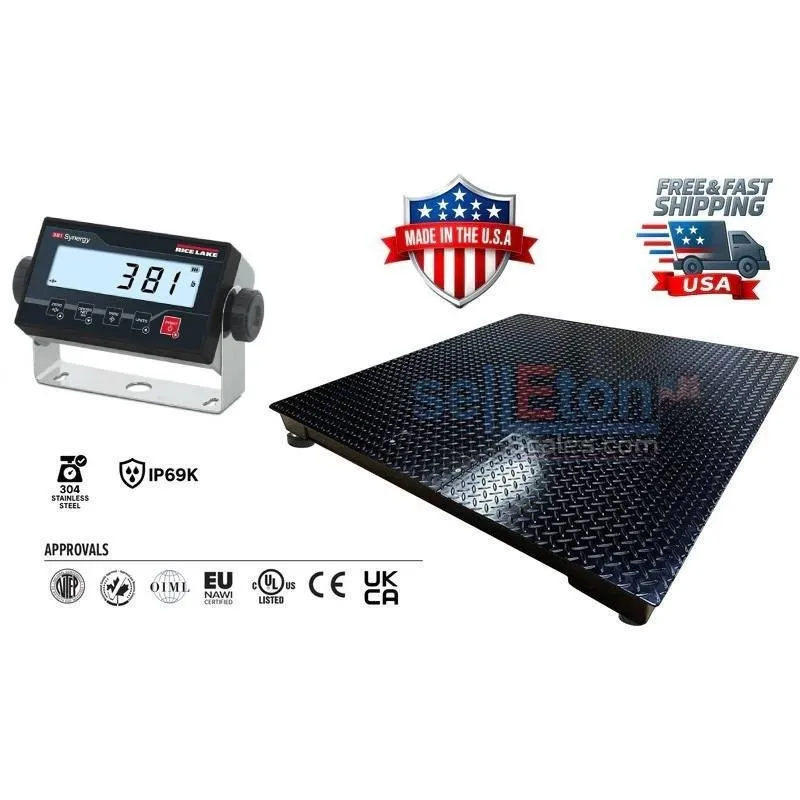 Весы SL-900-RL Series: Build Your Own USA-Made Floor Scale with Rice Lake Indica — фото лота 2
