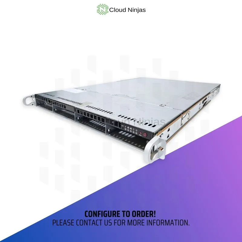 Сервер Cloud Ninjas AGS-4LS 1U 4 Bay Server AMD EPYC 9334 32 Core DDR5 ECC NVMe — фото лота 3