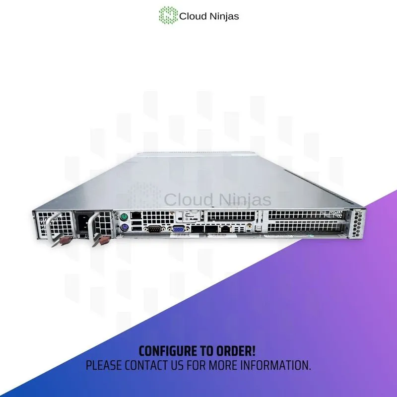 Сервер Cloud Ninjas AGS-4LS 1U 4 Bay Server AMD EPYC 9334 32 Core DDR5 ECC NVMe — фото лота 4