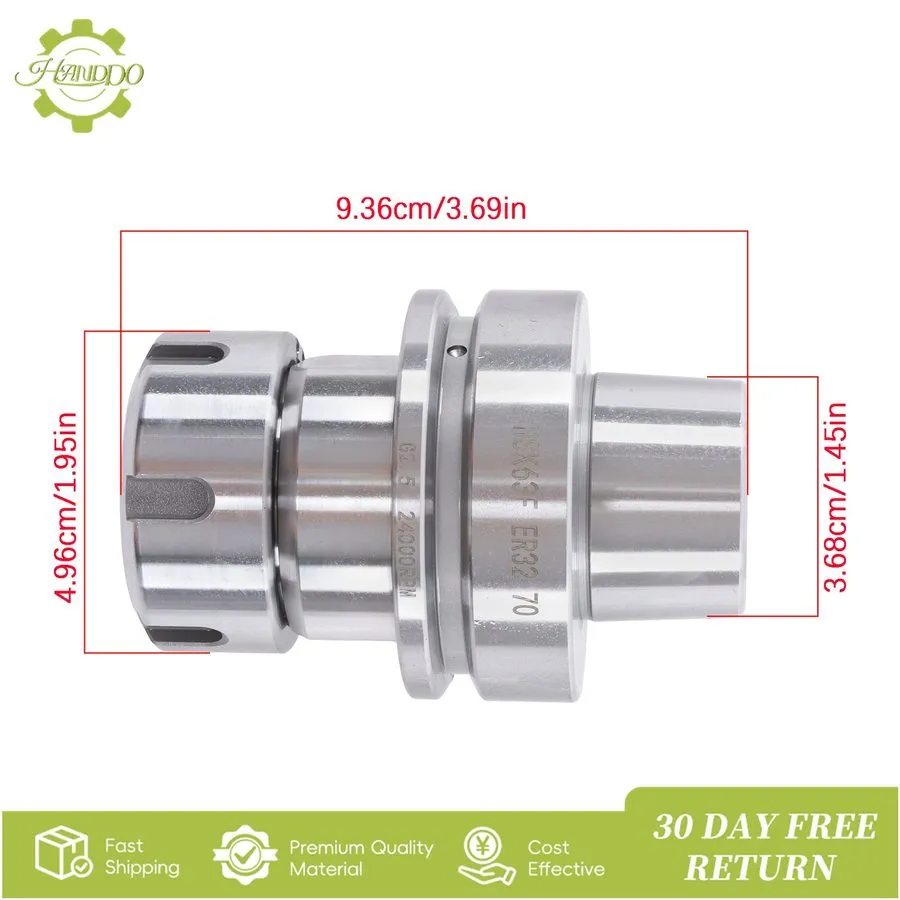 Патрон HSK63F-ER32-70L Collet Chuck Tool Holder G2.5 24000 RPM CNC Router