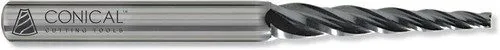 Режущий инструмент Conical Tool Company AX-1017C 0.5° Carbide Tapered End Mill 3 — фото лота 1