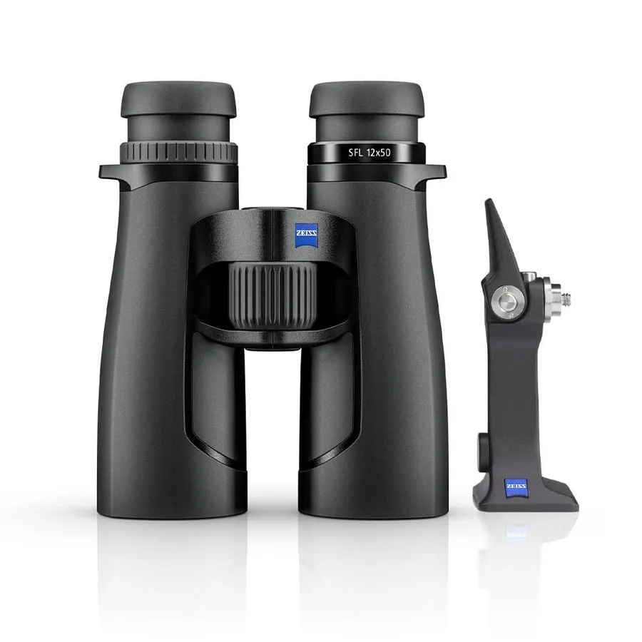 Оборудование видеонаблюдения Zeiss SFL 50 12x50 Binoculars with Tripod Adapter & — фото лота 1