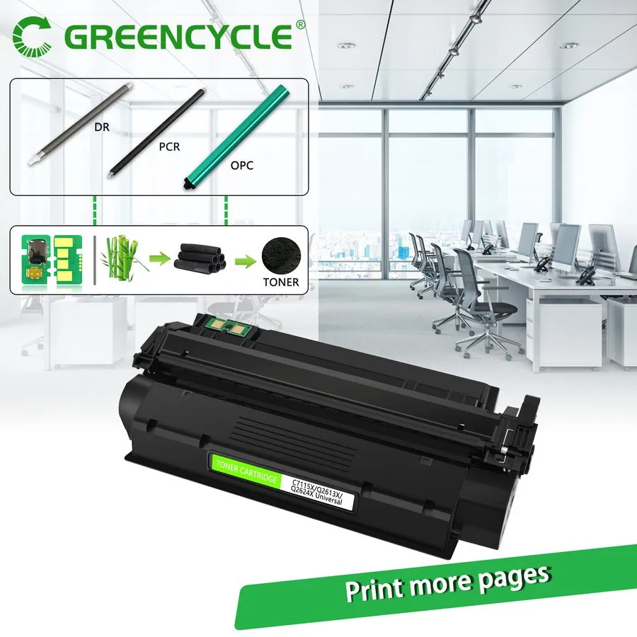 Лазерный принтер 2PK Q2613X Black Laser Toner Cartridge Compatible — фото лота 2
