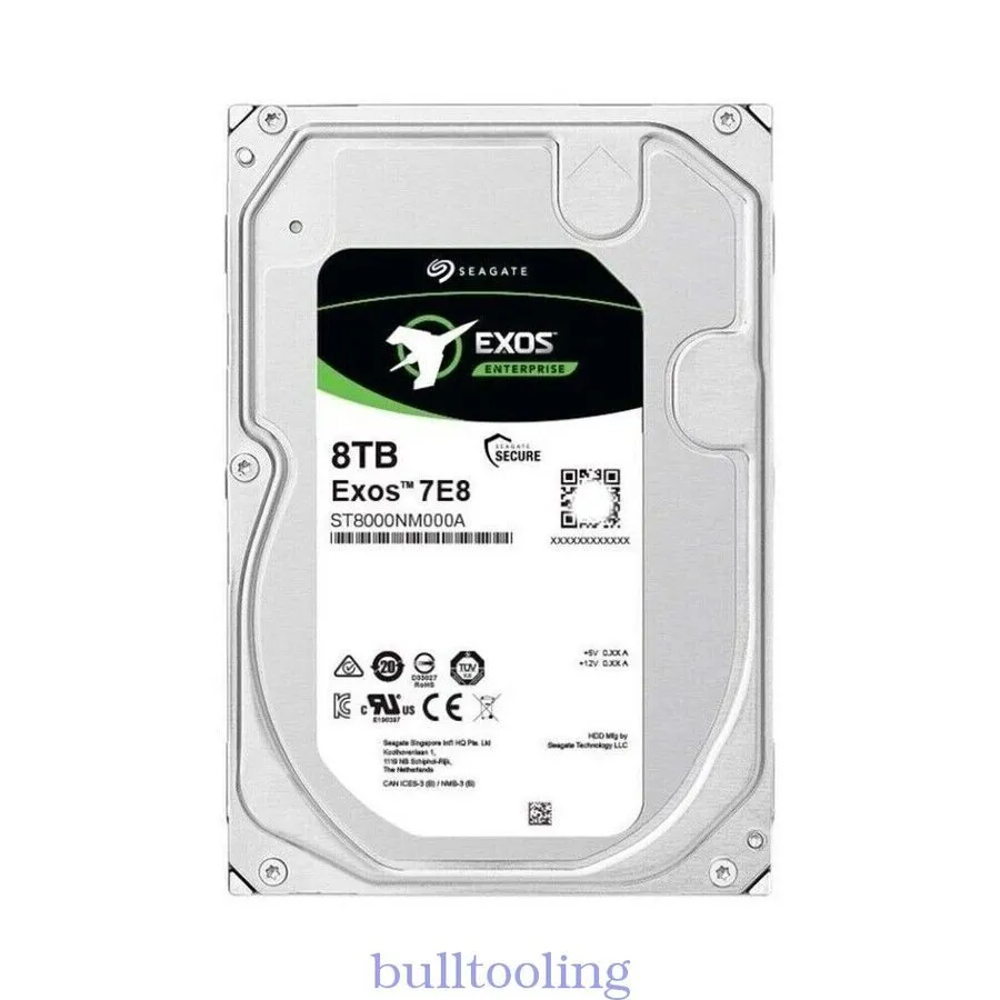 Жёсткий диск Seagate ST8000NM000A Exos 8TB 7E8 3.5" SATA 6Gb/s 7.2K 256MB Hard D