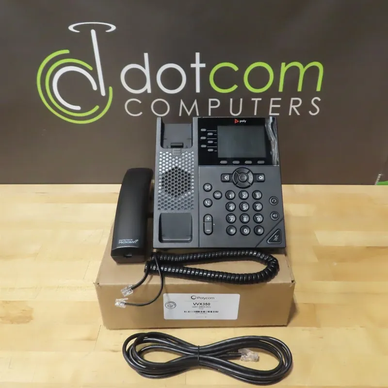IP-телефон POLYCOM 2201-48830-010 VVX350 POE Gigabit IP Desktop Phone