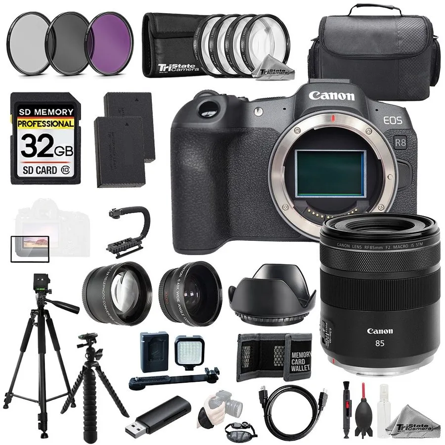 Объектив Canon EOS R8 + RF 14-35mm f/4 L IS USM Lens+32GB+ExtBat+9PCFltr-MEGAKit