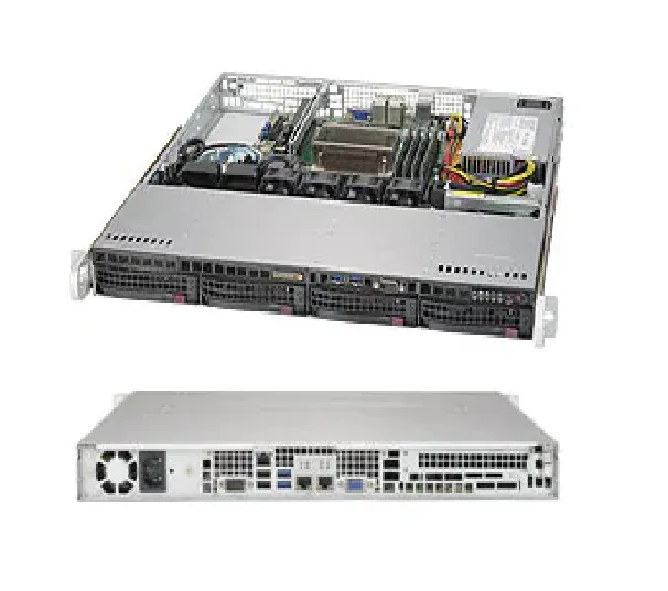 Корпус сервера SuperMicro CSE-813MFTQC-350CB 1U Chassis with 350W PWS
