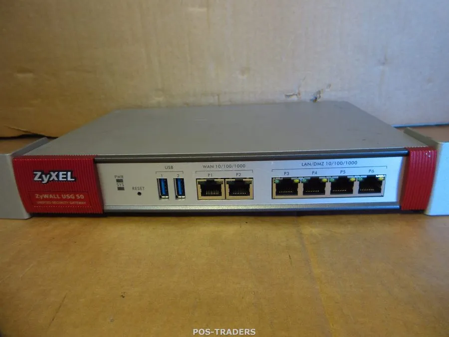 Межсетевой экран ZyXEL USG50 Security Firewall Dual WAN, 4x Gigabit LAN/DMZ + RA