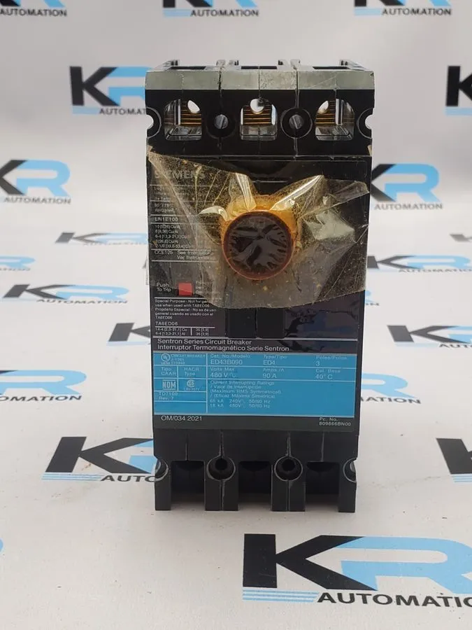 Автоматический выключатель SIEMENS SENTRON ED43B090 3 Pole 90 AMP Type ED4 Circu