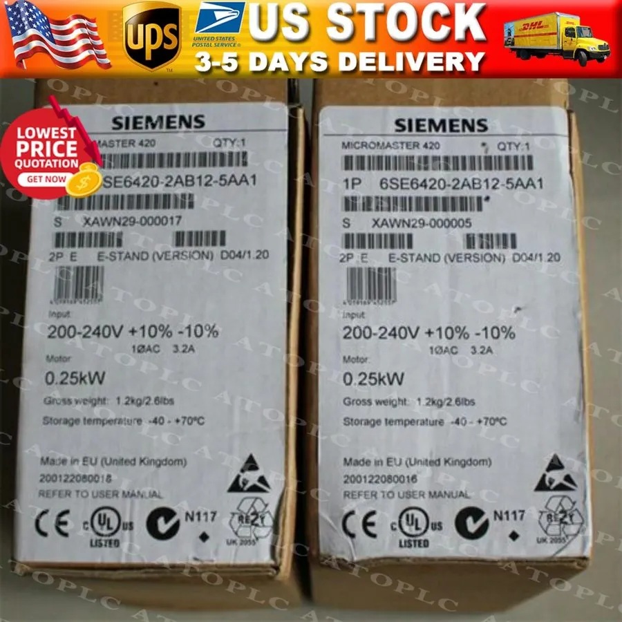 Частотный преобразователь Siemens MICROMASTER420 without filter 6SE6420-2AB12-5A