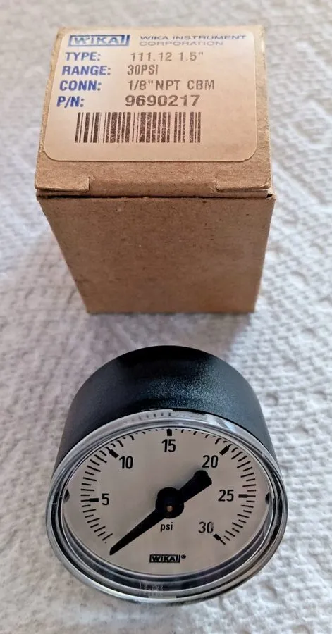 Трубопроводная арматура Wika 9690217 Pressure Gauge 111.12 1.5" — фото лота 1