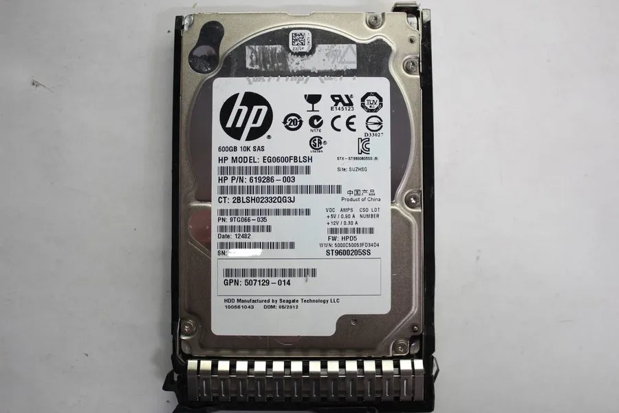 Жёсткий диск EG0600FBLSH COMPATIBLE 1 Year BBO HPE 600GB SAS 6G 10K SFF DP HDD