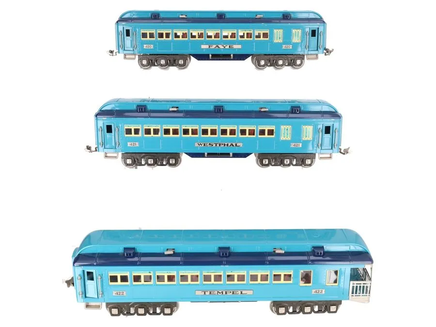 Измерительный инструмент MTH 11-40040 Std.Gauge Two Tone Blue Comet Nickel Trim  — фото лота 1