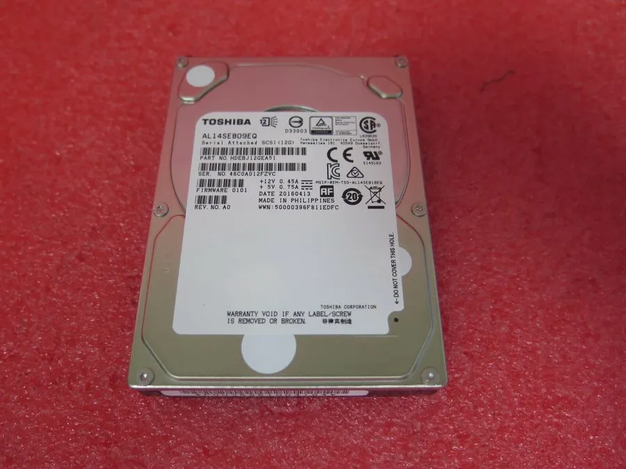 Сервер Toshiba AL14SEB09EQ 900GB 10K RPM SAS 12Gbps 2.5" Enterprise Server HDD