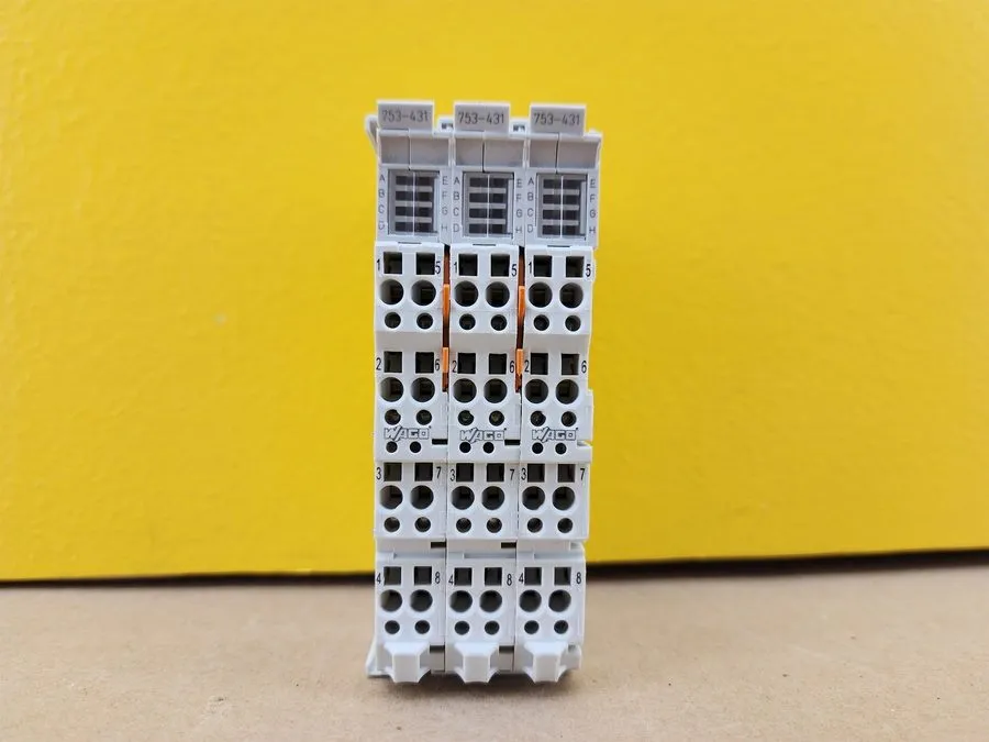 Модуль ввода-вывода Wago 753-431 8CH Digital Input I/O Module 24VDC CAGE CLAMP D — фото лота 1