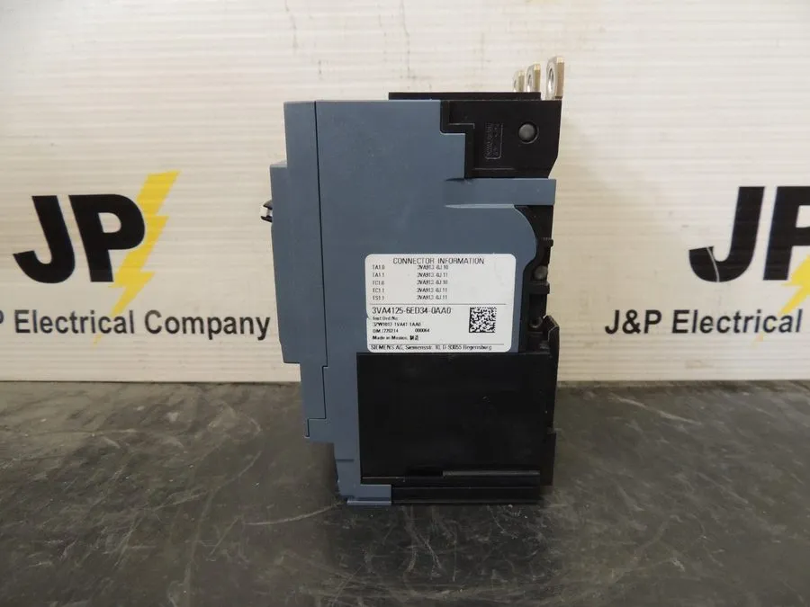 Автоматический выключатель Siemens 3VA4125-6ED34-0AA0 3 Pole 25 Amp Volt 65kA Bo