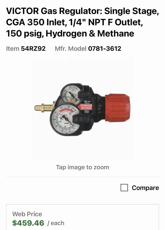 Трубопроводная арматура Purity Plus Gas Regulator 2123351-84-350 Two Stage 200/4