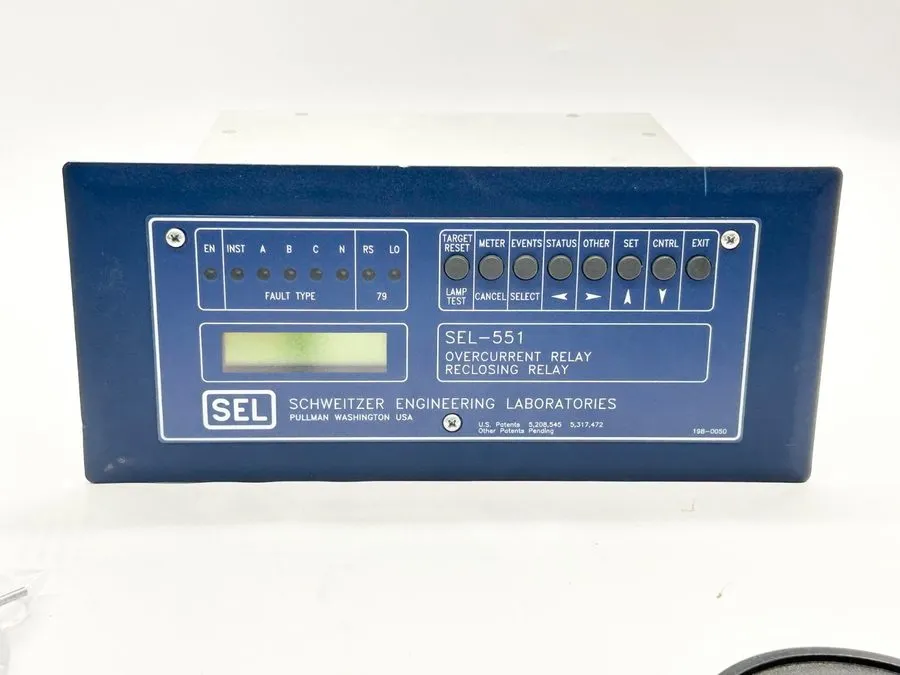 Реле защиты Ship SEL-551 OVERCURRENT RELAY RECLOSING 055100CX6X2X 220vdc