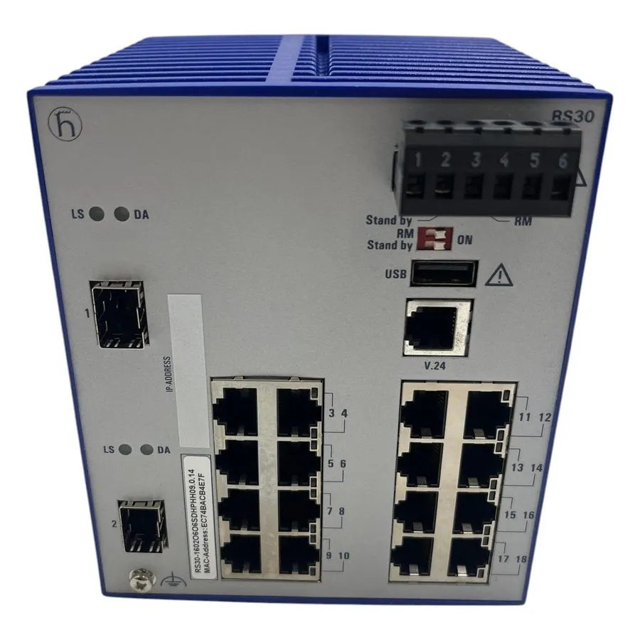 Коммутатор Switch Ethernet Hirschmann RS30-1602O6O6SDHPHH09.0.14 — фото лота 1
