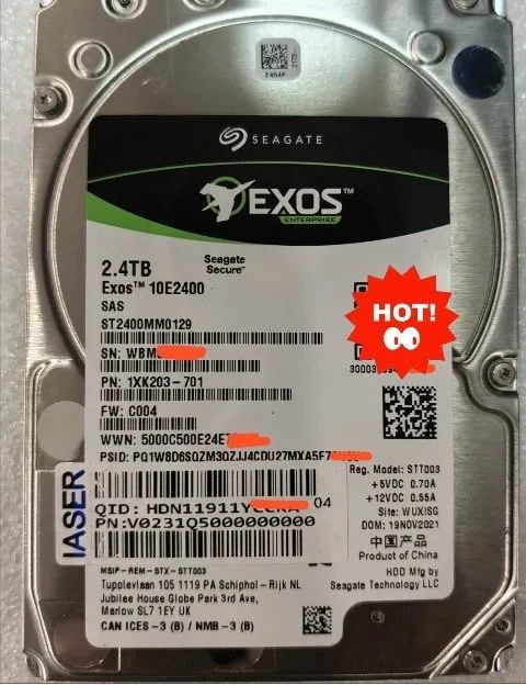 Жёсткий диск Seagate ST2400MM0129 2.4TB 12Gb/s 10K 2.5'' SAS Hard Drive HDD