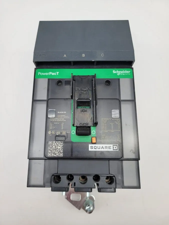 Автоматический выключатель BJA36100 SQUARE D 3 POLE 100 AMP 480V 65KA POWERPACT 