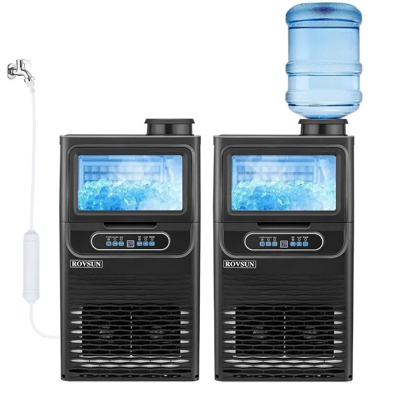 Льдогенератор Portable 70lbs/24H Built-in Commercial Apartment Home Ice Maker Ba