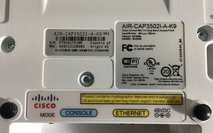 Точка доступа AIR-CAP3502I-A-K9