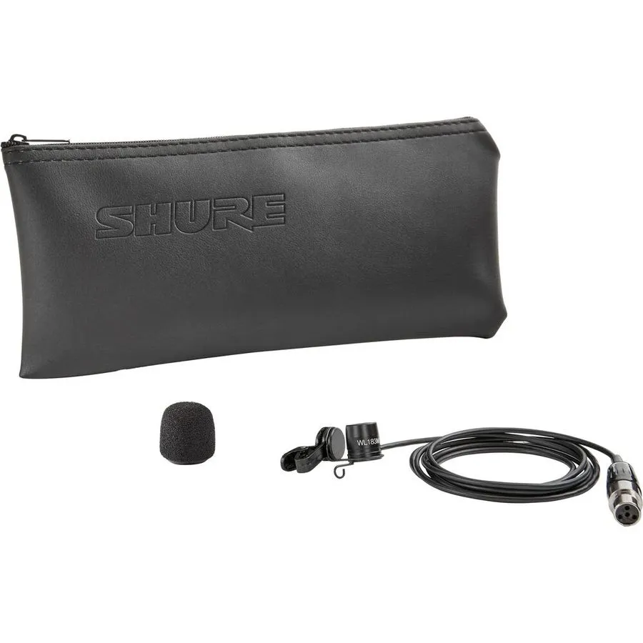 Микрофон Shure WL183m Omnidirectional Lavalier Microphone with TA4F Connector Bl