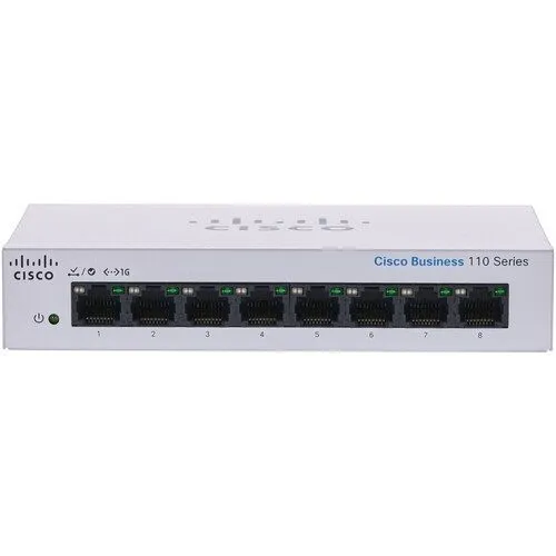Коммутатор Cisco Business CBS110-8T-D Unmanaged Switch, 8 Port GE, Desktop