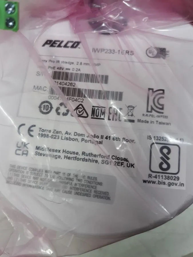 Камера Pelco IWP233-1ERS Sarix Pro IR Wedge IP Camera 5MP 30FPS Vandal IK10 IP67 — фото лота 2