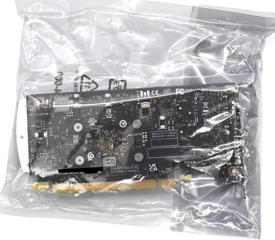 GPU-ускоритель NVIDIA Quadro T1000 Graphics Card 8 GB GDDR6 PCIe 3.0 x16 Mini DP