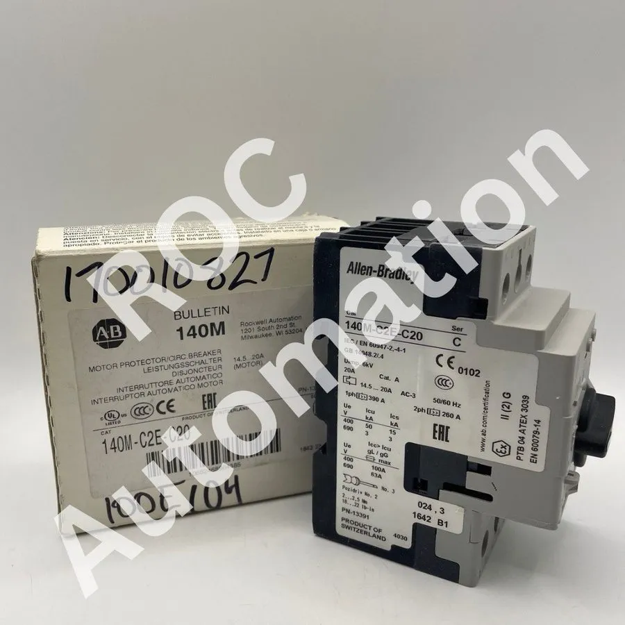 Автоматический выключатель ALLEN BRADLEY,140M-C2E-C20,MOTOR PROTECTION CIRCUIT B