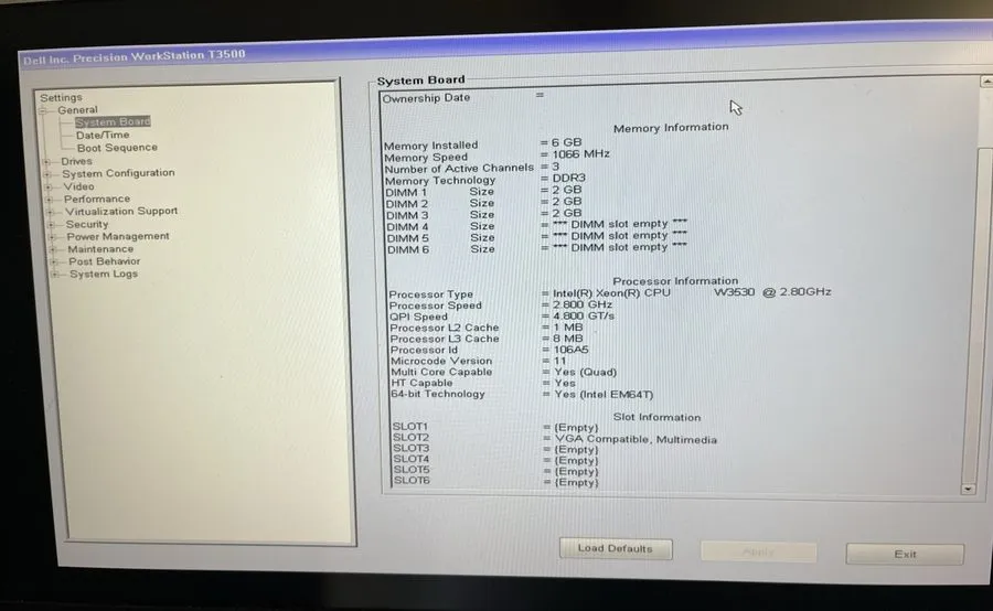 Процессор Barebones Dell Precision T3500 Workstation Desktop Xeon W3520 2.66Ghz  — фото лота 3