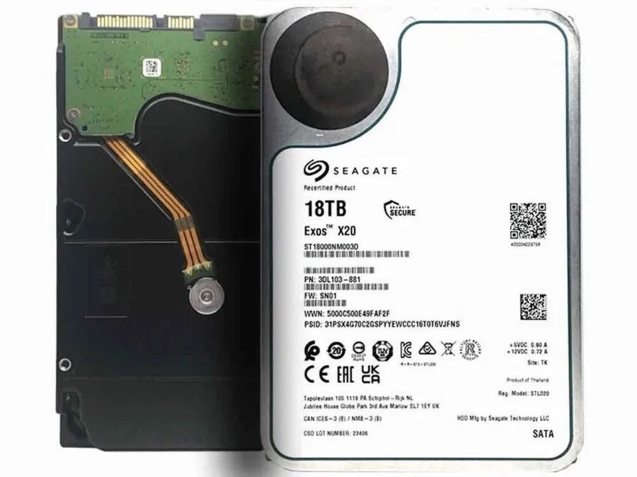 Жёсткий диск Seagate Exos X20 ST18000NM003D 18TB SATA 6Gb/s 7200 3.5" Enterprise