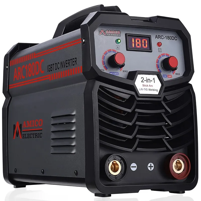 Сварочный аппарат ARC-180DC, 180 Amp Stick Arc/Lift-TIG 2-in-1 DC Welder, 80% Du