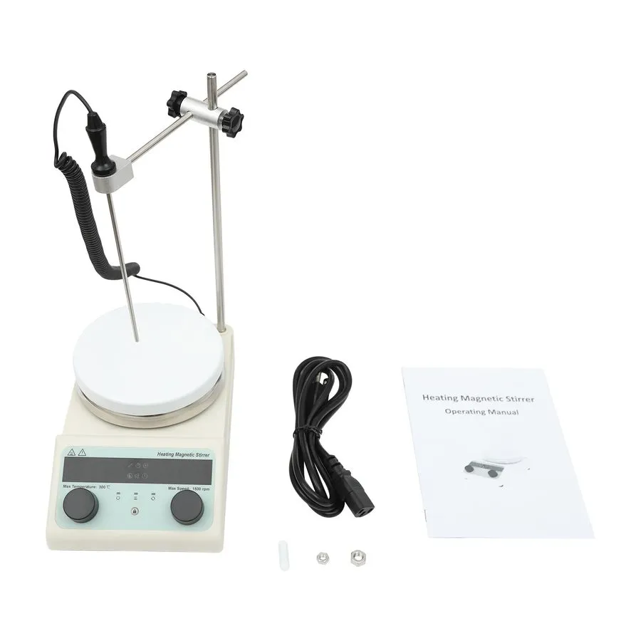 Магнитная мешалка 320W Magnetic Stirrer with Heating Plate Lab Efficient Mixer 1 — фото лота 2