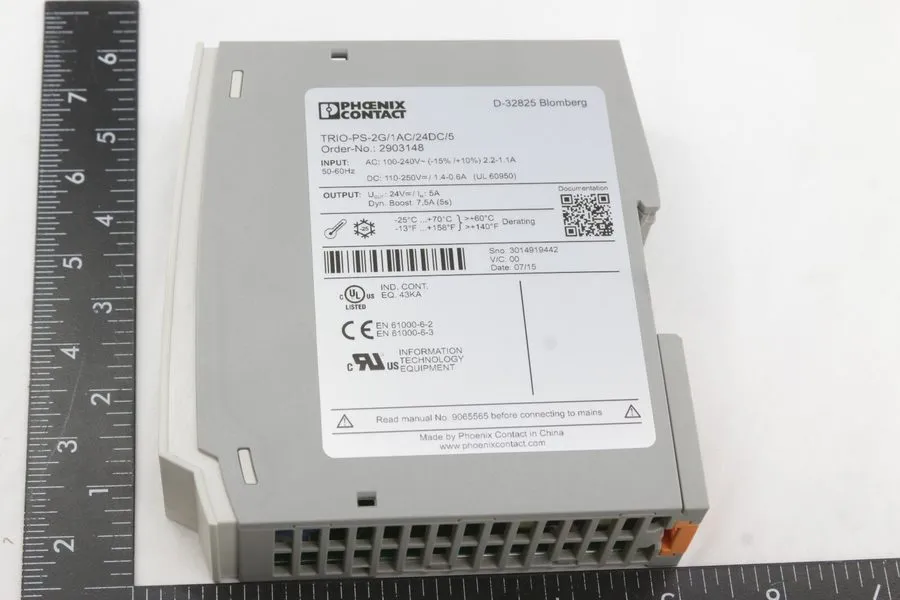 Блок питания Phoenix Contact TRIO-PS-2G/1AC/24DC/5 Power Supply DIN Rail Mount